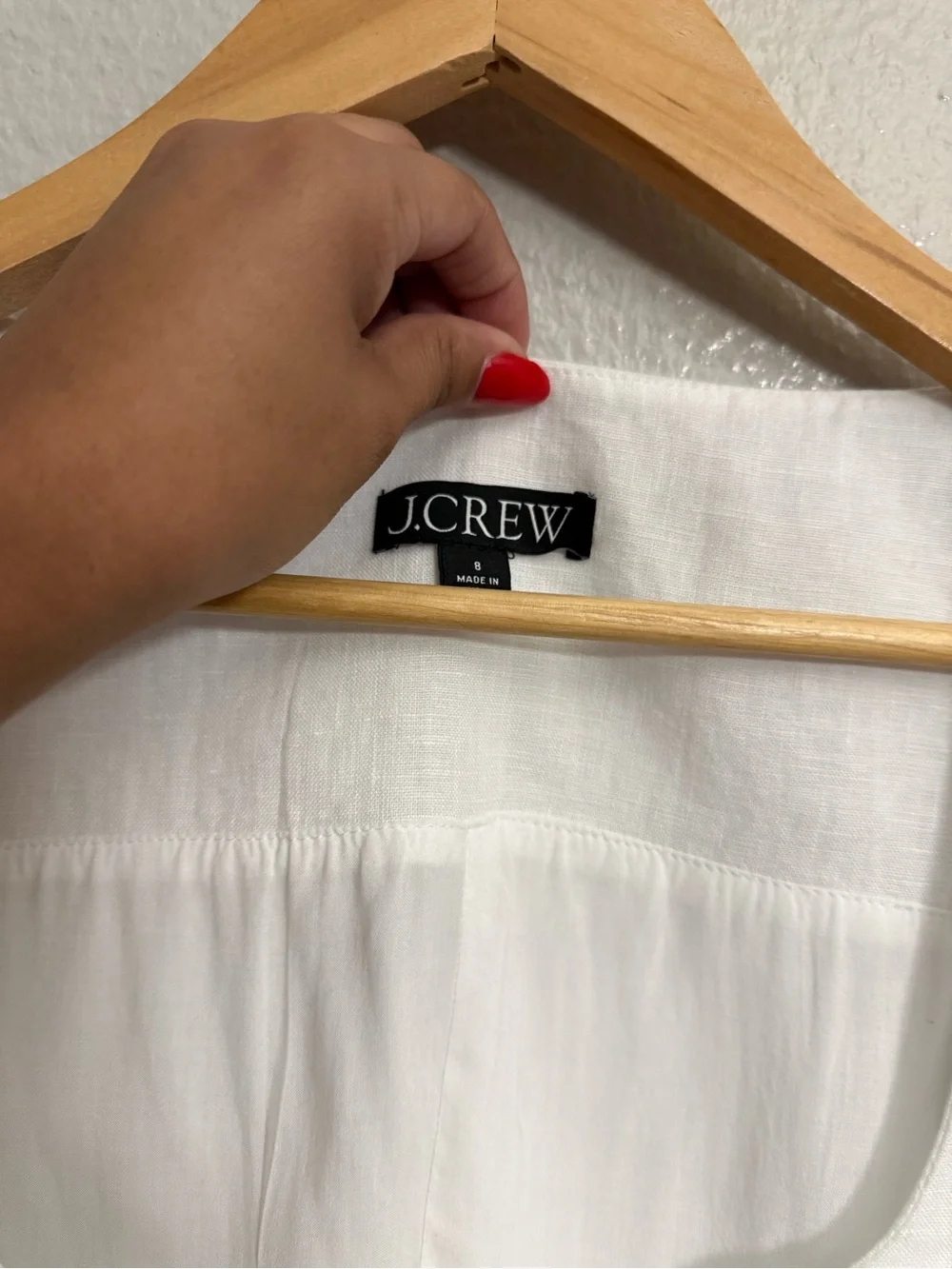 J.Crew Scoopneck 100% linen vest